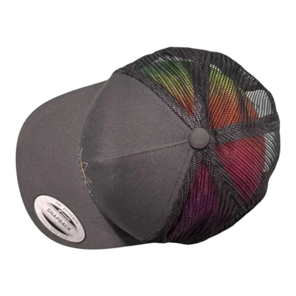 Weed Me Hat Cap Snap Back Black Gray Trucker Mesh Cannabis Advertising Mens - Picture 5 of 8